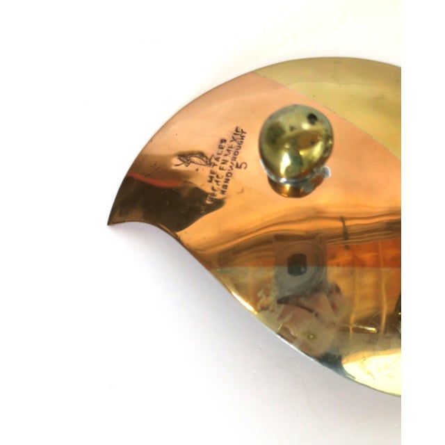 Mixed Metals Jewelry Dish from Mexico For Sale - Image 11 of 11