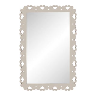 Fleur Home Garden District Satsuma Rectangle Mirror in Elephant's Breath, 36x48 For Sale