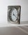 Vintage Silver Plated Desk Clock with Rectangular Case with Oval Clock Face by Del Conte Italy, 1960s For Sale - Image 11 of 12