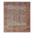 Persian Antique Serapi Rug With All-Over Geometric Design in Gray-Blue and Red For Sale