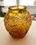1980s Vintage 1980s Amber Lead Glass Vase For Sale - Image 5 of 10
