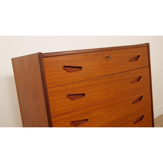 Vintage Danish Chest of Drawers in Teak For Sale - Image 6 of 10