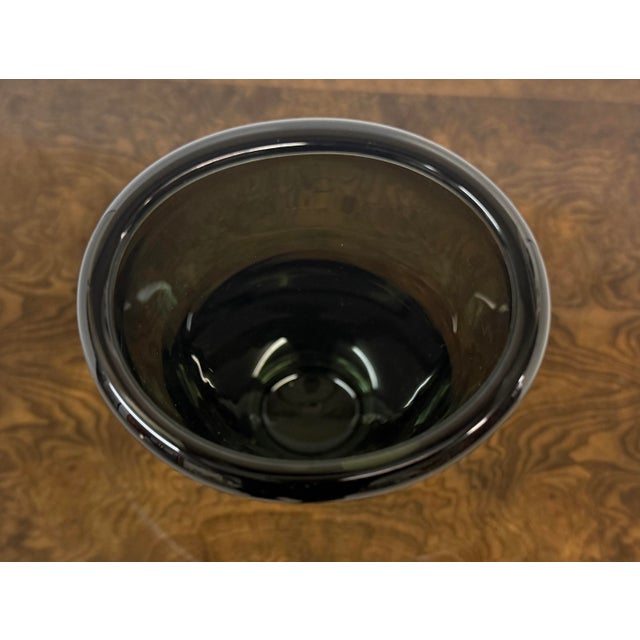Debra Moore Ombre Smoked Glass Vase, Signed For Sale - Image 11 of 12