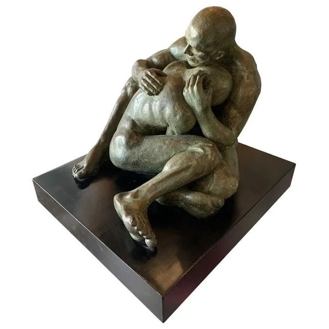 Love, Bronze Sculpture by Norma Goldberg Dated 1977 For Sale - Image 13 of 13