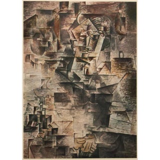 1960s After Pablo Picasso "Portrait of Daniel-Henry Kahnweiler", Vintage Period Cubist Print For Sale