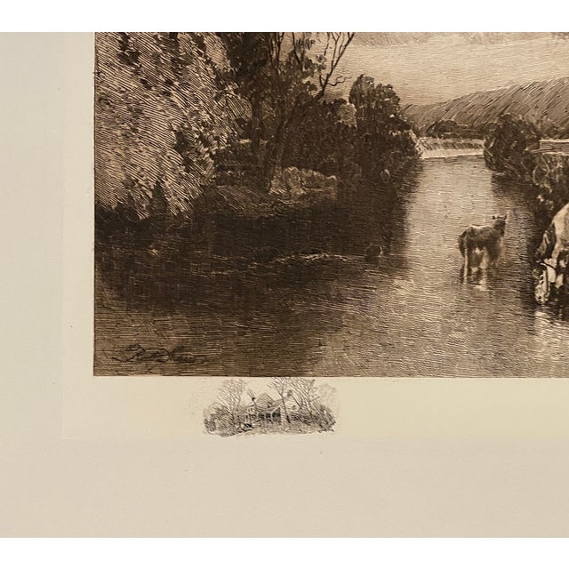Traditional Robert Shaw Brandywine River at Chadds Ford Pennsylvania Etching For Sale - Image 3 of 4