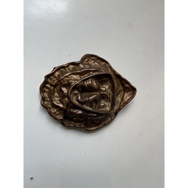 Metal Miner Mike Keeler the Man and the Sea Ashtray in Brass, 1967 For Sale - Image 7 of 10