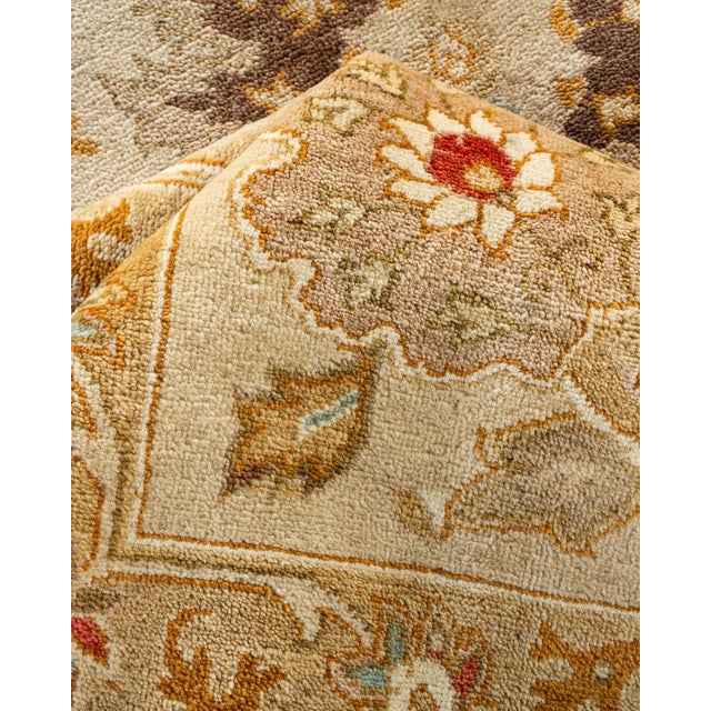 Textile Eclectic, One-of-a-Kind Hand-Knotted Area Rug - Ivory, 9' 2" x 11' 9" For Sale - Image 7 of 8