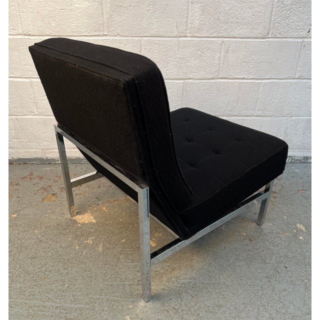 Mid-Century Attribtued to Florence Knoll 'Model 51' Armless Slipper Lounge Chair For Sale - Image 11 of 15