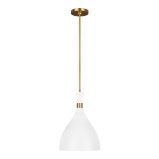 Ellen DeGeneres by Visual Comfort Studio Joan Large Pendant, White For Sale