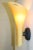 Glass Mid-Century Modern Murano Due Amber Glass Wall Lamp For Sale - Image 7 of 9