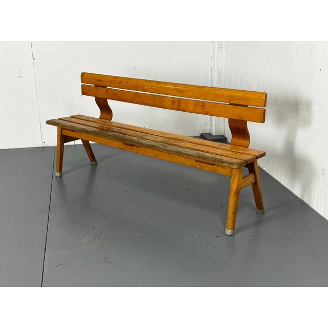 Brown Vintage Marko School Bench, 1970s For Sale - Image 8 of 8