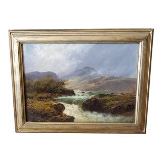 Late 19th Century Landscape Painting by Muschamp For Sale