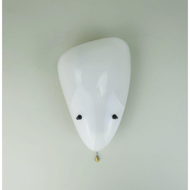 Metal Mesh Sconce with White Acrylic Shade from Tele Ambiance, 1950s For Sale - Image 10 of 11