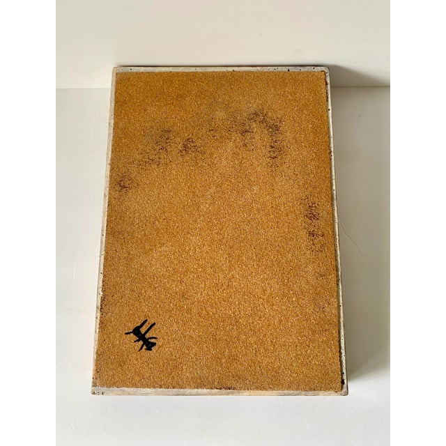 Mid-Century Modern Vintage Faux Ultra Stone Letter Tray by Sunlight Industries For Sale - Image 3 of 8