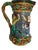 Victorian 1876 Minton English Towered Jug With Pewter Lid & Medieval Dancers For Sale - Image 3 of 8