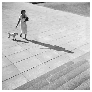 Woman with a Fox Terrier, Germany, 1930, Photograph