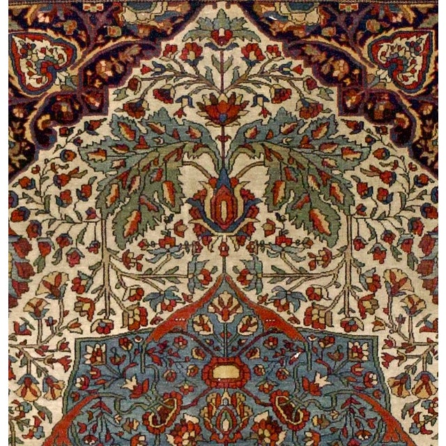 Late 19th Century Farahan Sarouk Rug 4'3" X 6’7" For Sale - Image 4 of 5