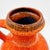 1970s Orange Ceramic Ball Vase with Handle from Jasba, 1970s For Sale - Image 5 of 9