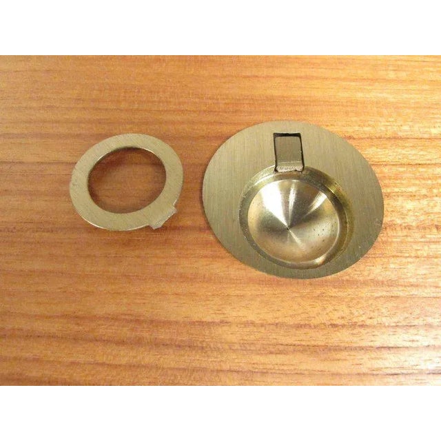 Scandinavian Modern Teak Campaign Dressers by D-Scan - a Pair For Sale - Image 9 of 11