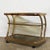 Brass and Smoked Glass Bar Cart attributed to Morex For Sale - Image 4 of 13