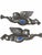 Violet Vintage Jewel-Tone Metal Trumpeting Angels — Christmas Holiday Decor, Pair For Sale - Image 8 of 9