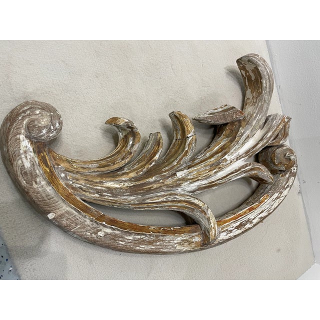 Antique Italian Carved Wood Sconce, 19th Century For Sale In New York - Image 6 of 7