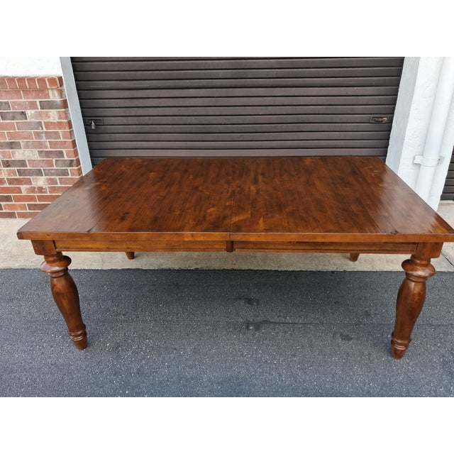 Dining Table Rustic Farmhouse Style With 24" Butterfly Leaf. For Sale In Orlando - Image 6 of 18