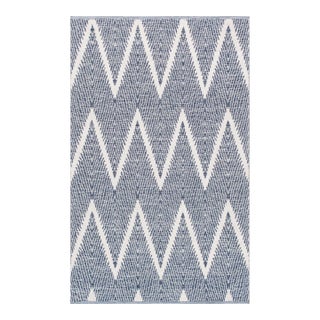 Pasargad Home Simplicity Navy Cotton Area Rug- 8' 0" X 10' 0" For Sale