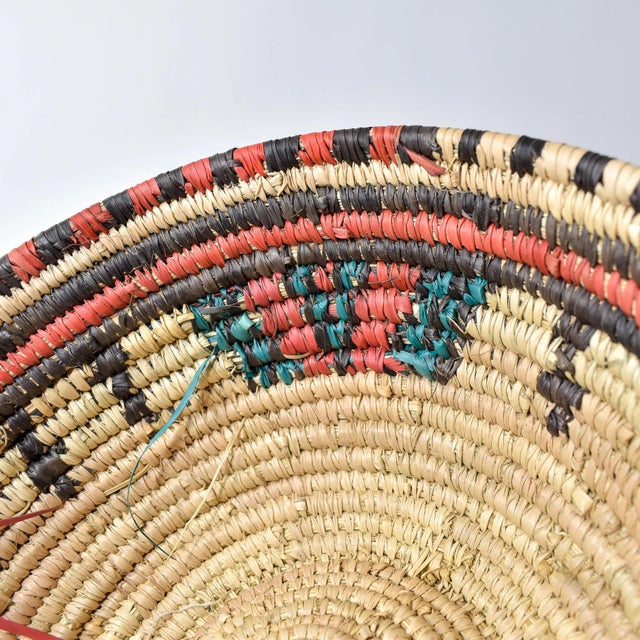 Early 20th Century Hausa Grass Basket Bowl Nigeria 10 Inch For Sale - Image 9 of 9