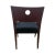 This Kensington chair Attributed to Brueton has a black seat and a solid maple frame stained in a sienna brown. The frame...
