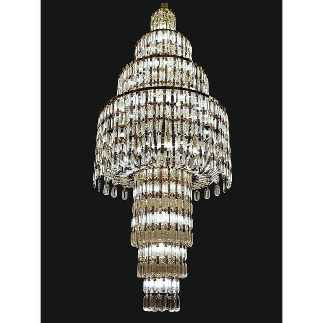 Contemporary Collection Lyra Chandelier in Metal and Crystal by Jago For Sale - Image 3 of 6