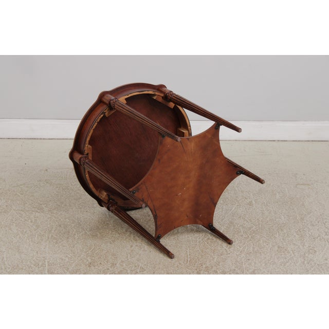 Cherry Inlaid Top Regency Style Lamp Table For Sale - Image 12 of 12