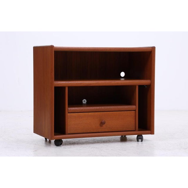 Vintage Teak Record Cabinet, 1970s For Sale - Image 5 of 16
