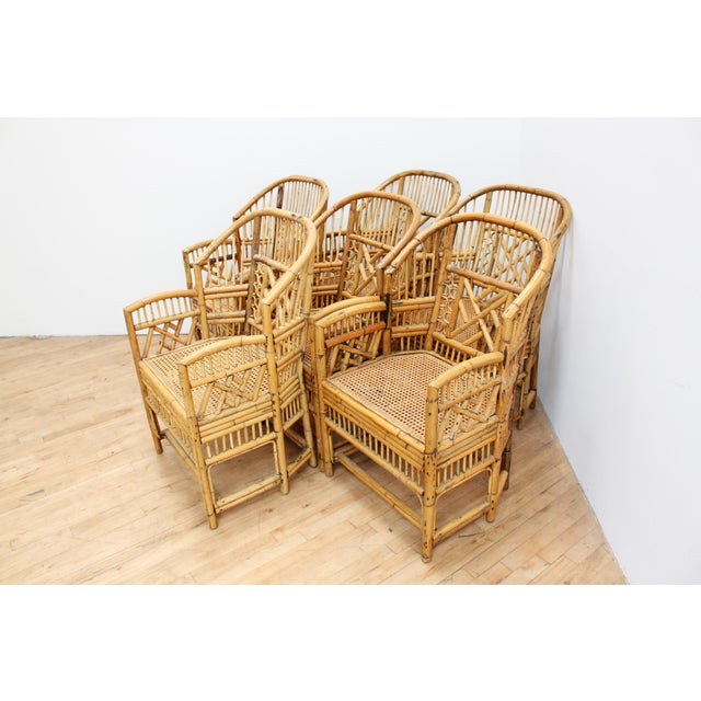 Hand Caned Brighton Pavilion Dining Chairs Chinese Chippendale
