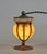 André Delatte A very rare French art deco lamp made around 1925-1930 by André Delatte. This tiny lamp is done in hand...