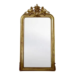 Louis Philippe Mirror With Angel Cartouche