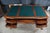 Late 20th Century Vintage Chippendale Style Mahogany Carved Leather Inset Executive Office Desk For Sale - Image 5 of 18