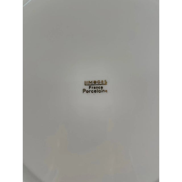 1940s-50s French Limoges Fish Plates - Set of Five For Sale - Image 13 of 17