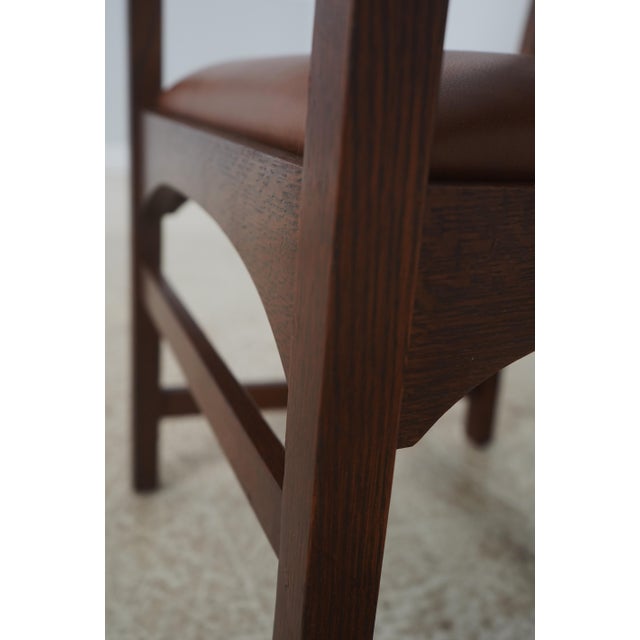Stickley Mission Oak Arts & Crafts Armchair For Sale - Image 14 of 18