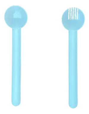 Postmodern Minimalist Swiss Salad Servers, Set of 2