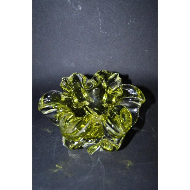 Large Murano Glass Floral Shell Ashtray, Italy, 1970s For Sale - Image 6 of 10