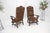 Gothic Pair Gothic Oversized Heavily Carved Walnut Arm Chairs Tall Back Thrones MINT! For Sale - Image 3 of 13