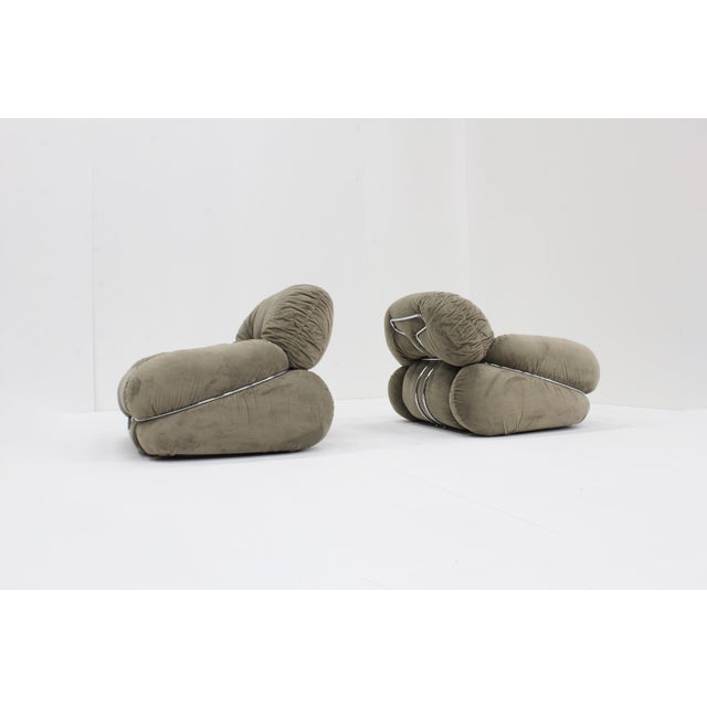 Okay armchair designed by Italian designer Adriano Piazzesi in the 1970s. This chair is in a good condition with minor...