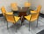 1980s Contemporary Glass Top Dining Table With 6-Chairs For Sale - Image 5 of 5