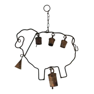 Antique Hand Forged Sheep Wind Chime