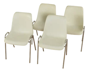 Vintage Chairs, 1970s, Set of 4