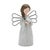 Kenneth Ludwig Chicago Floral Etched Angel Figurine (Set of 3) For Sale - Image 4 of 6