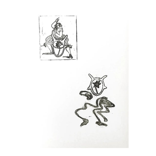 Max Ernst Original Lithograph Pork Chops and Plum Pudding-4 For Sale