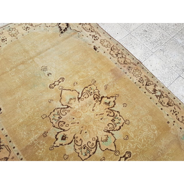 Faded Turkish Karapinar Rug 52'' X 86'' For Sale - Image 4 of 12